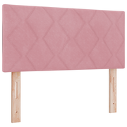 Hoofdbord LED 100 cm roze fluweel