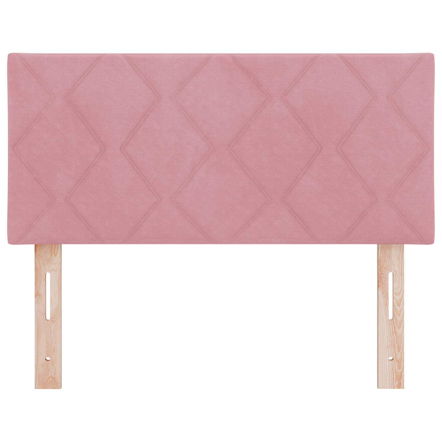 LED Hoofdbord met Diamant Blokken in Roze 100 cm van Fluweel