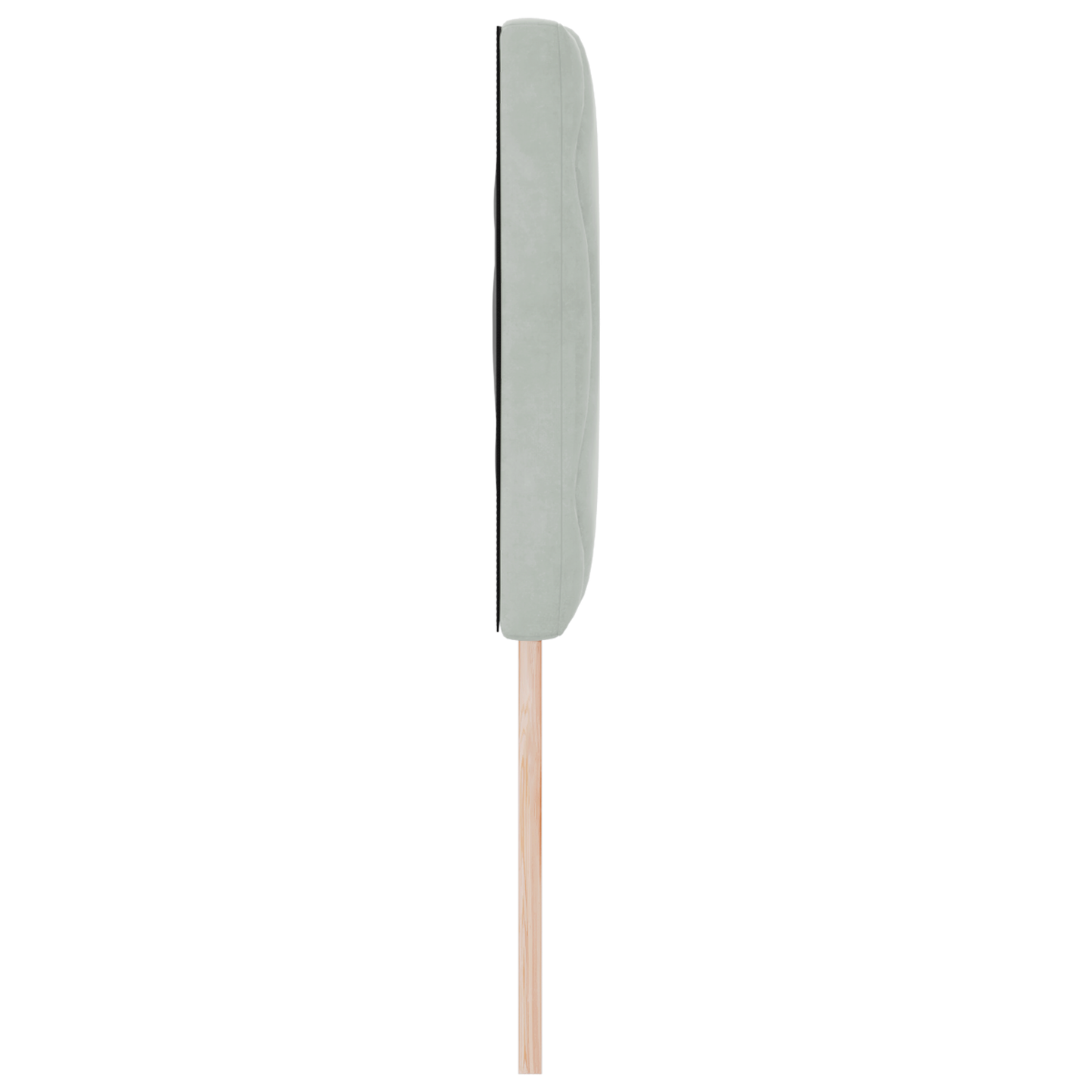 LED Hoofdeinde met Diamantblokontwerp Lichtgrijs 144 cm van Velours