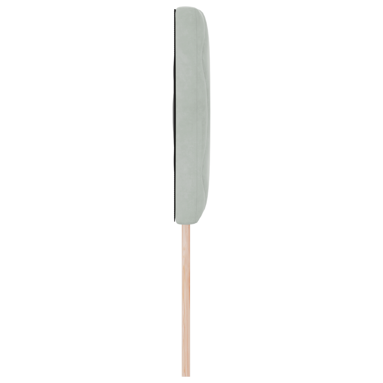 LED Hoofdeinde met Diamantblokontwerp Lichtgrijs 144 cm van Velours