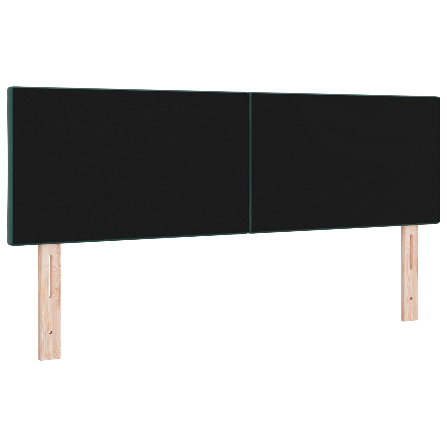 LED Hoofdbord Diamantblok Donkergroen 144 cm Velvet