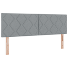 Headboard Light Grey 160 cm Fabric