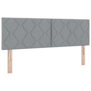 Hoofdbord 160 cm lichtgrijs stof
