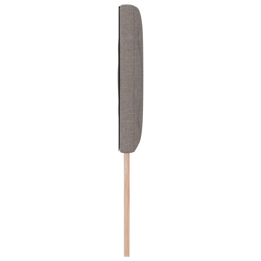 Hoofdbord LED met ruitjes 160 cm stof taupe