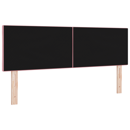 LED Hoofdbord Diamantblok - Roze - 160 cm - Velvet