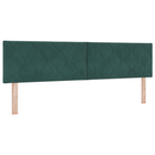 Hoofdbord 180 cm donkergroen LED