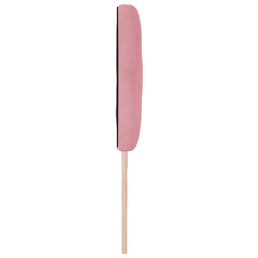 LED Hoofdeinde met Diamantblokontwerp, Roze, 180 cm, Fluweel