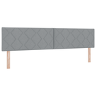 Headboard Light Grey 200 cm Fabric