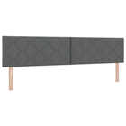 Headboard Grey 200 cm Fabric