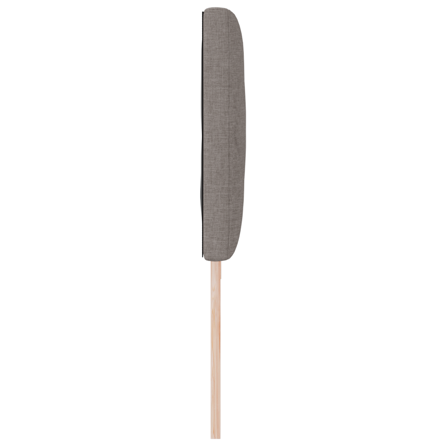 Hoofdbord LED met ruitjes 200 cm stof taupe