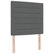 Hoofdbord 80 cm donkergrijs massief hout