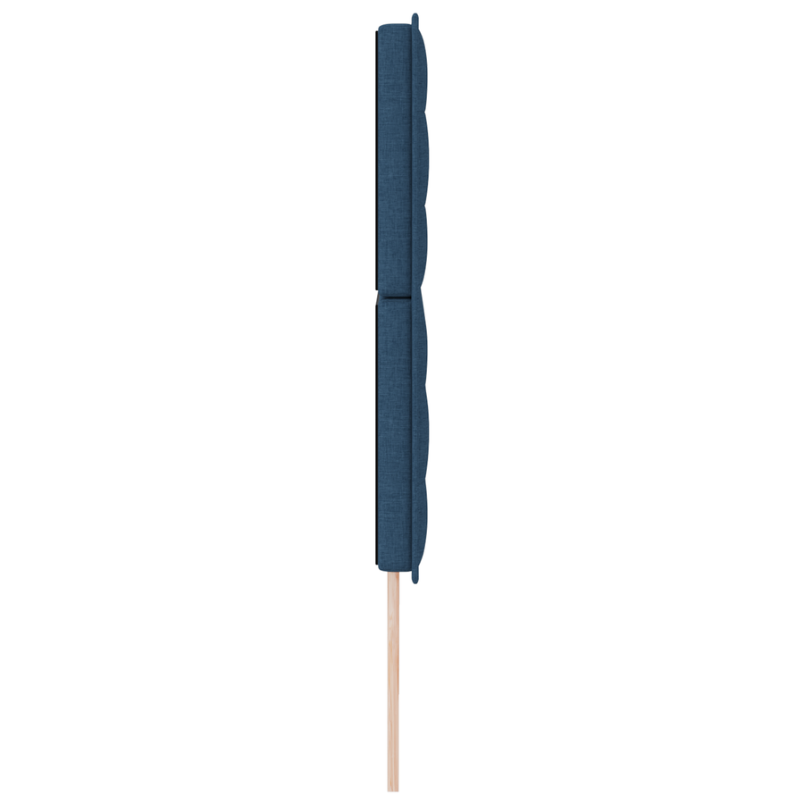 Hoofdbord met strepen 90 cm stof blauw