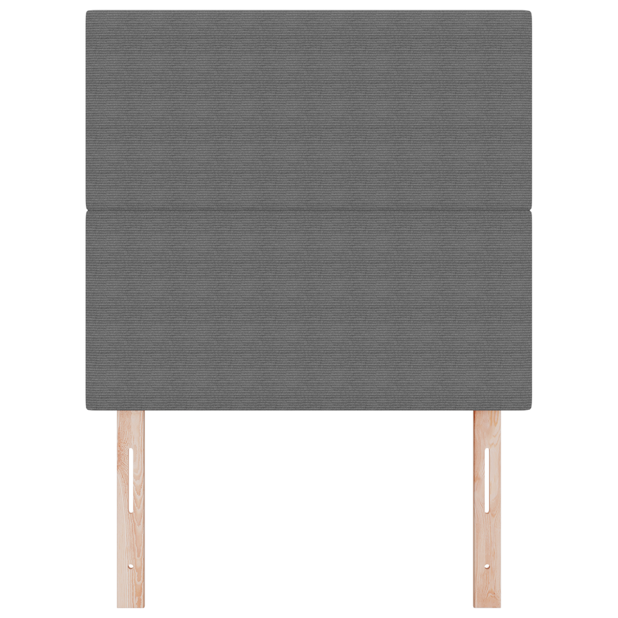 LED Hoofdeindelicht Grijs 90 cm Korduroystof