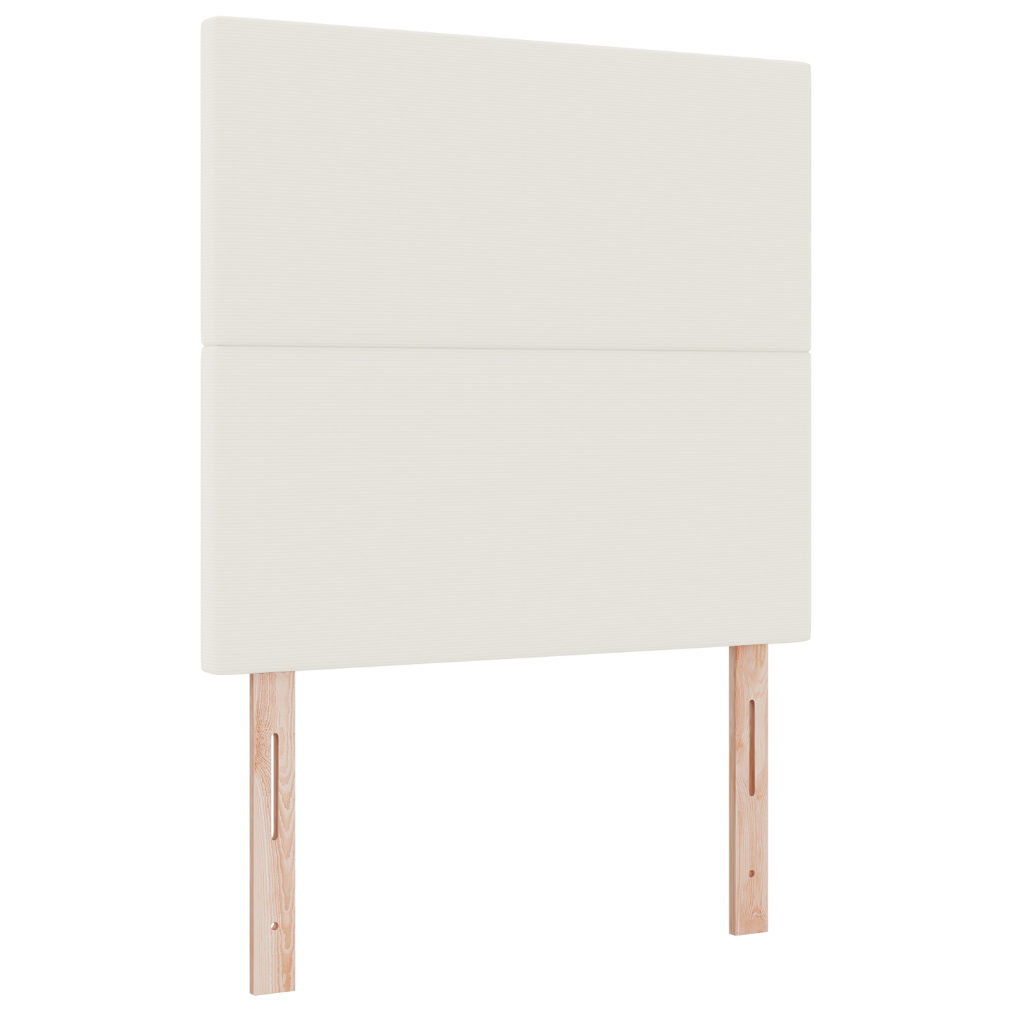 LED Hoofdbord Crème 90 cm Katoen