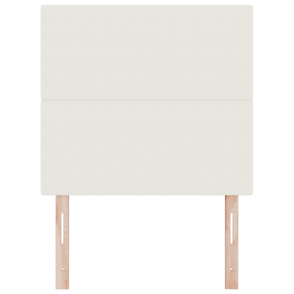 LED Hoofdbord Crème 90 cm Katoen
