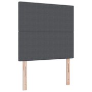 Hoofdbord 100 cm massief grenen donkergrijs