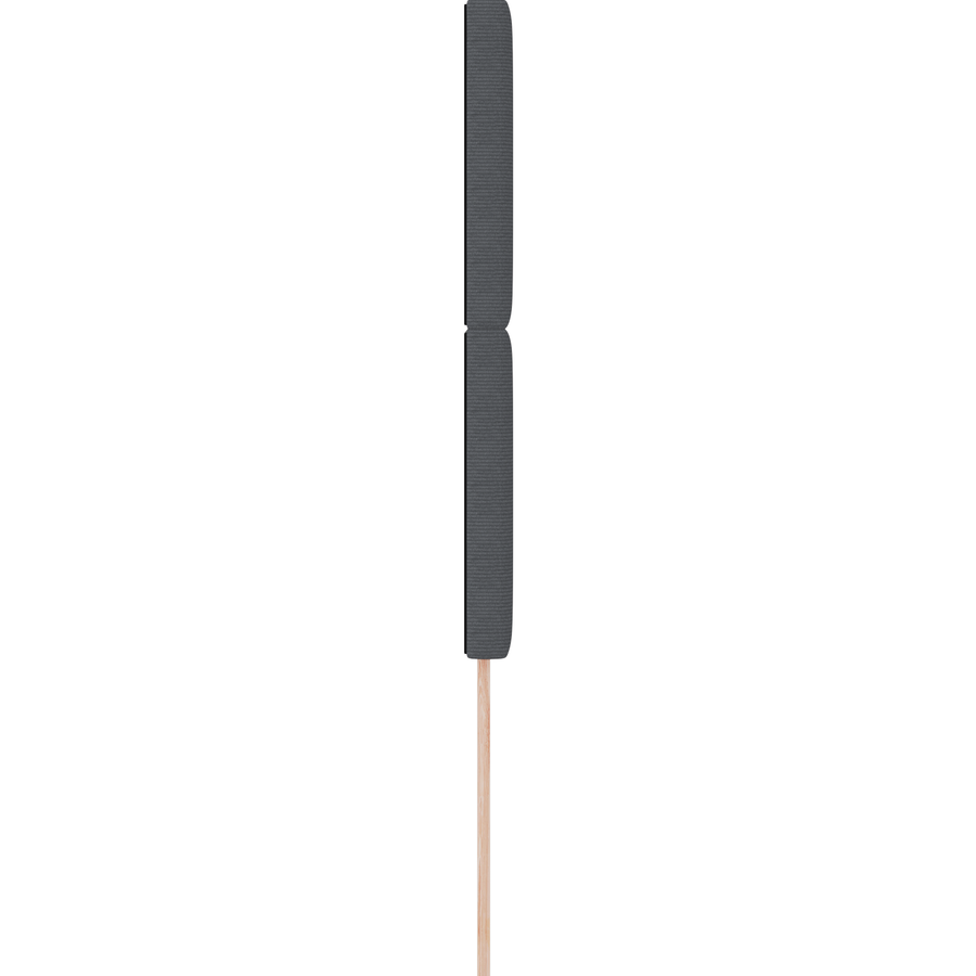 LED Hoofdeinde Donkergrijs - 100 cm, Katoenen Stof