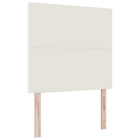 Hoofdbord 100 cm crème polyester met led