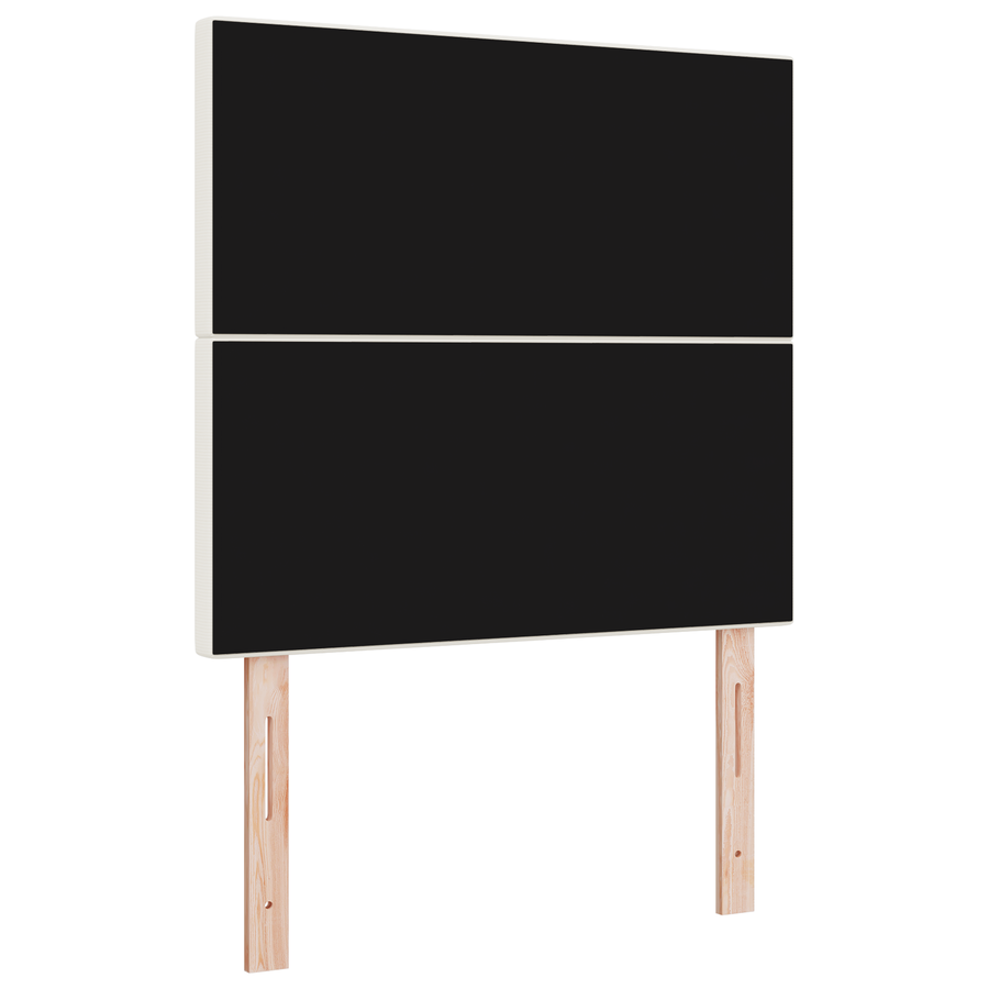 LED Hoofdbord Crème, 100 cm, Gemaakt van Corduroy