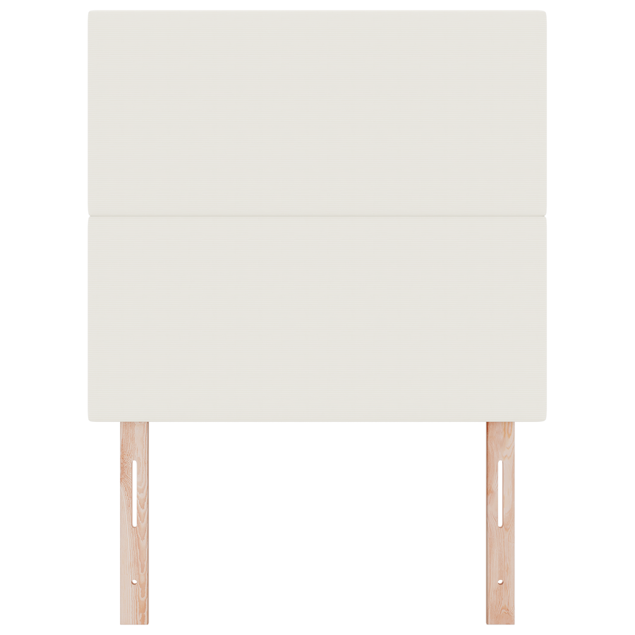 LED Hoofdbord Crème, 100 cm, Gemaakt van Corduroy