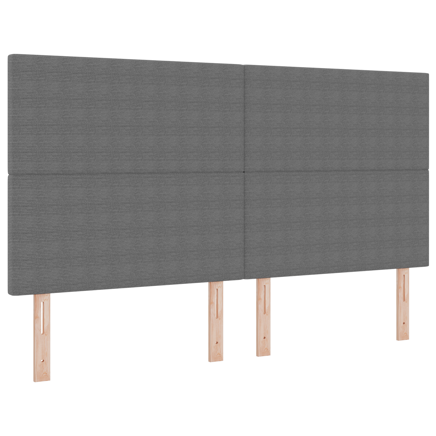 LED Hoofdbord Verlichting Lichtgrijs 90 cm Corduroy Stof