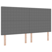 Hoofdbord LED lichtgrijs 90 cm corduroy