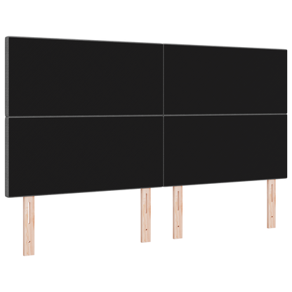 LED Hoofdbord Verlichting Lichtgrijs 90 cm Corduroy Stof