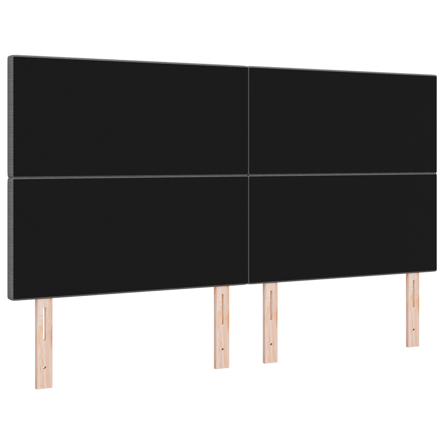 LED Hoofdbord Verlichting Lichtgrijs 90 cm Corduroy Stof