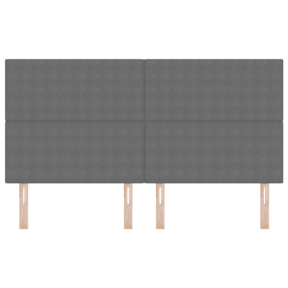 LED Hoofdbord Verlichting Lichtgrijs 90 cm Corduroy Stof