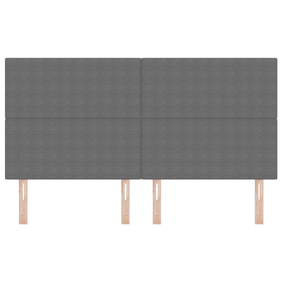 LED Hoofdbord Verlichting Lichtgrijs 90 cm Corduroy Stof