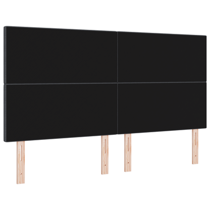 LED Hoofdbord Donkergrijs 90 cm Corduroy Stof