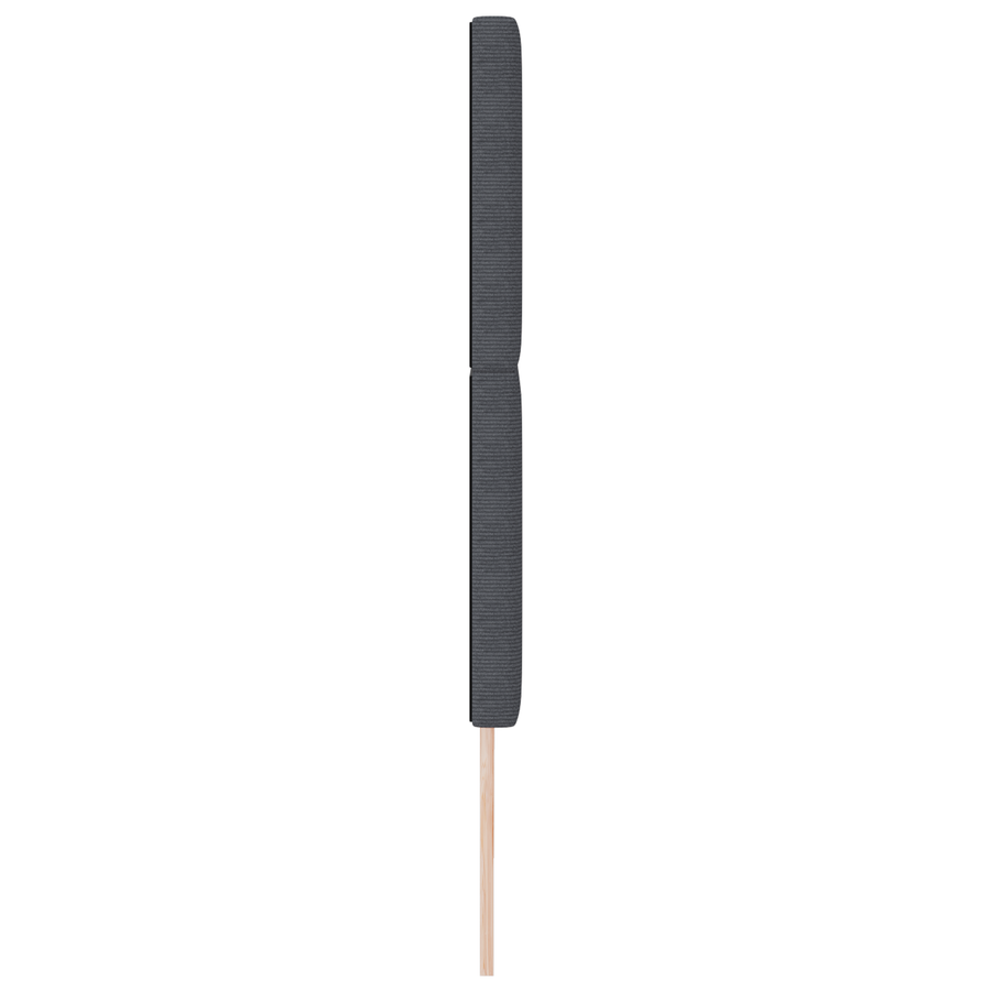 LED Hoofdbord Donkergrijs 90 cm Corduroy Stof