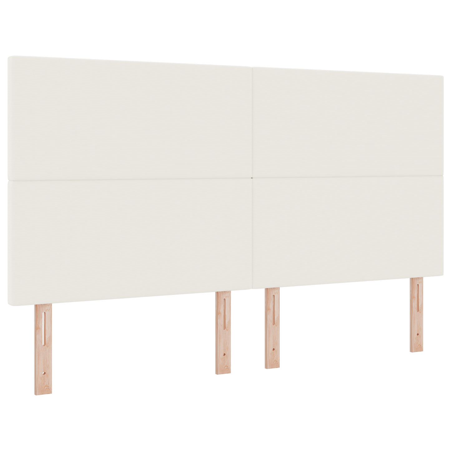 LED Hoofdbord in Crème Corduroy, 90 cm