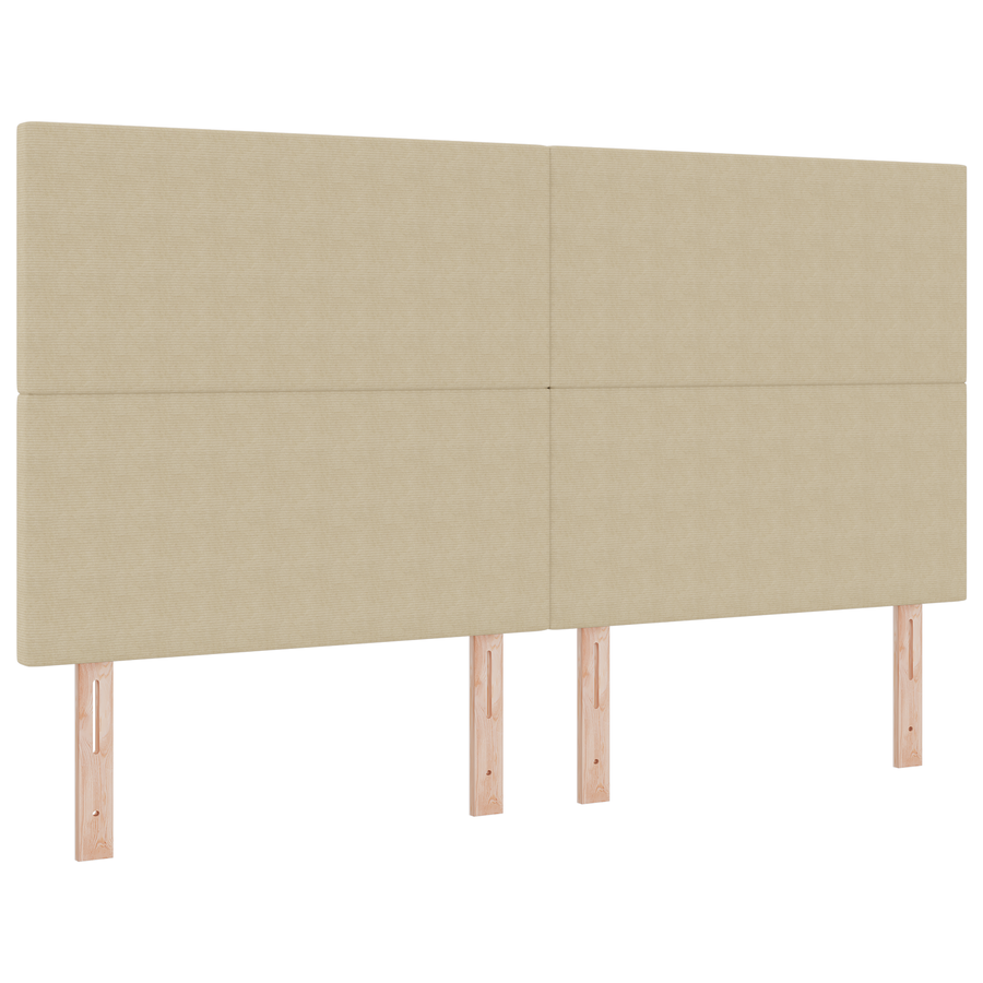 LED Hoofdbord Verlichting - Groen Grijs 90 cm Corduroy Stof