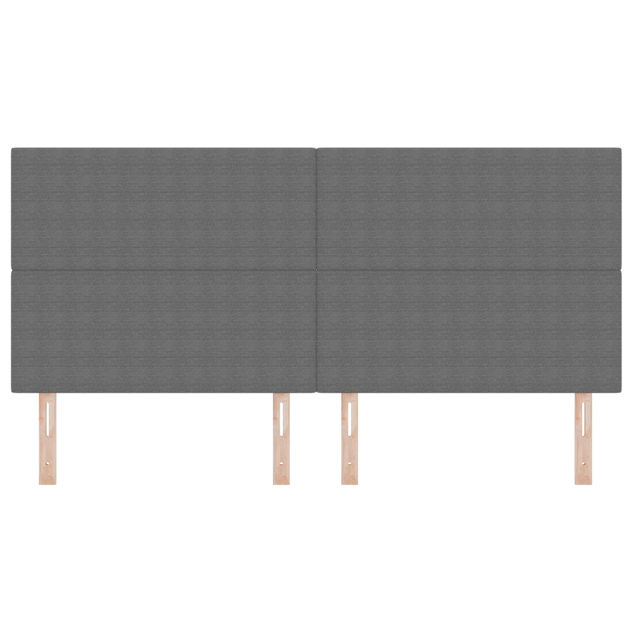 LED Hoofdeinde Lichtgrijs 100 cm Corduroystof