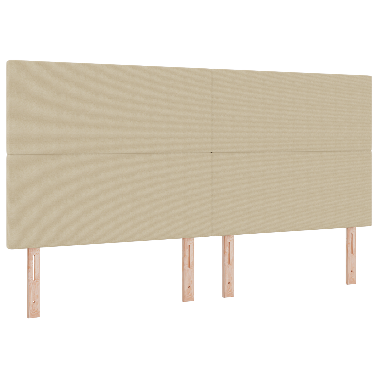 LED Hoofdbord Lichtgroen Grijs 100 cm Kordonstof