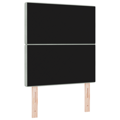 Hoofdbord LED 80 cm fluweel lichtgrijs