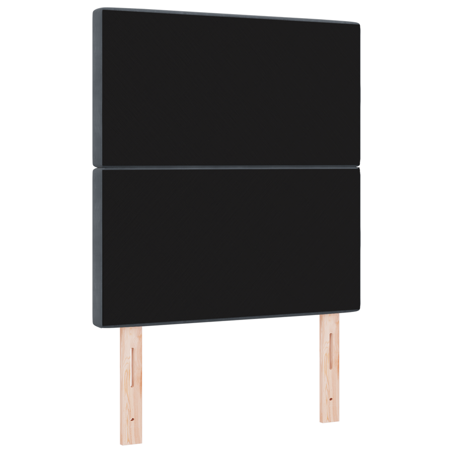 Hoofdbord LED 80 cm fluweel donkergrijs