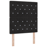Hoofdbord 80 cm zwart polyester