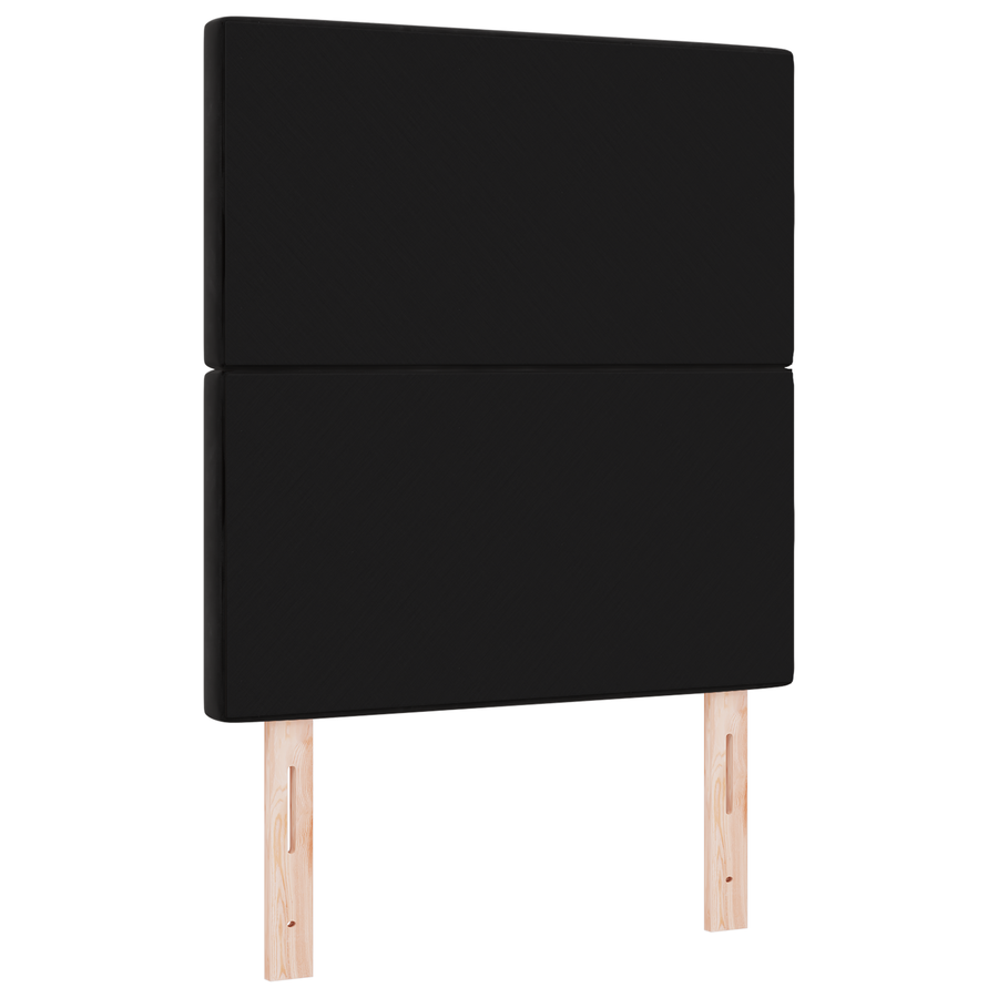 Hoofdbord LED 80 cm fluweel zwart