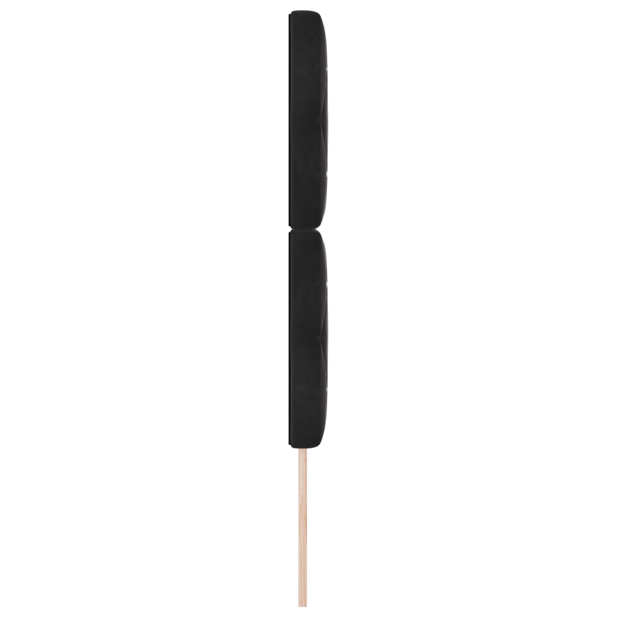 Hoofdbord LED 80 cm fluweel zwart