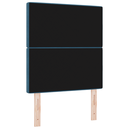 Hoofdbord LED 80 cm fluweel donkerblauw