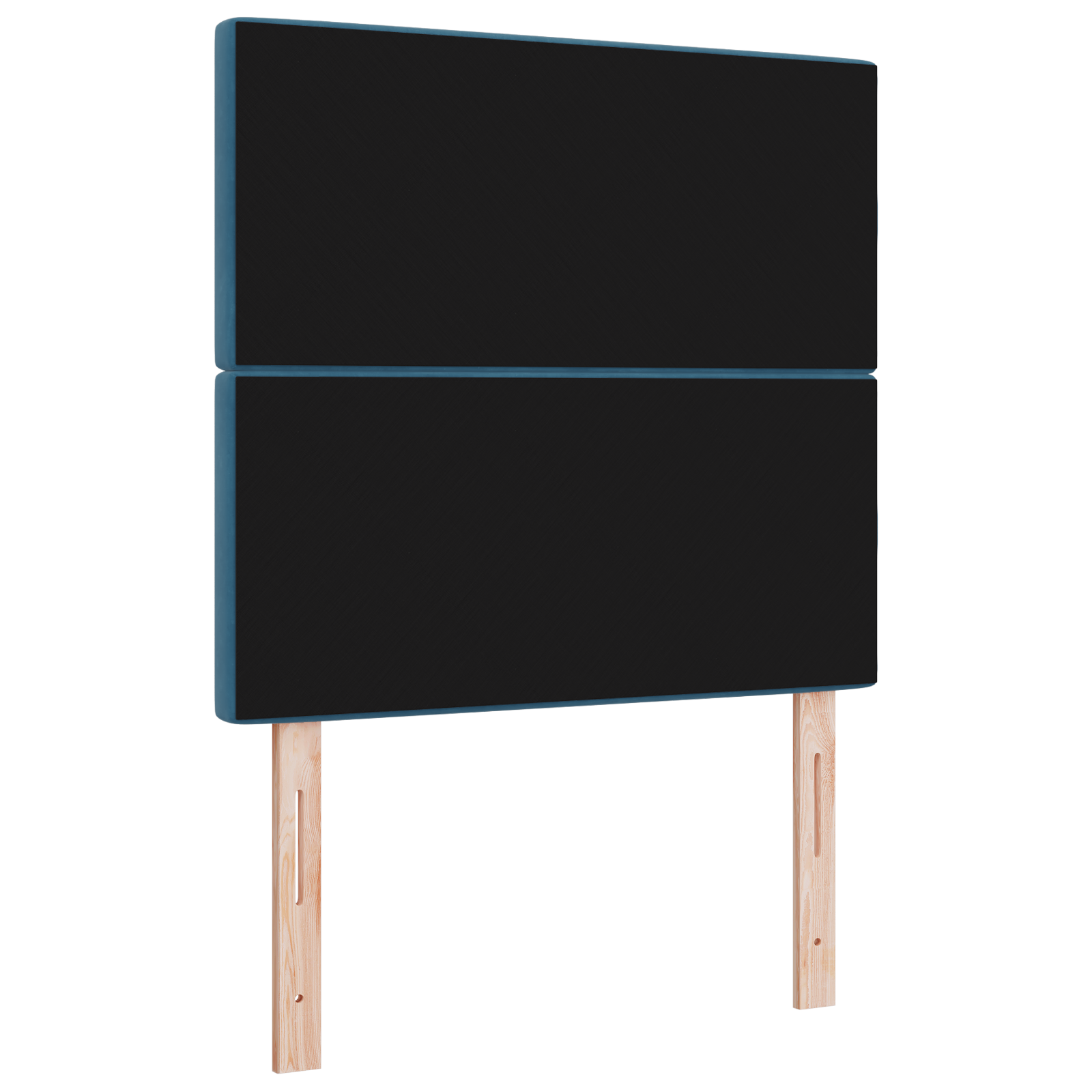 Hoofdbord LED 90 cm fluweel donkerblauw