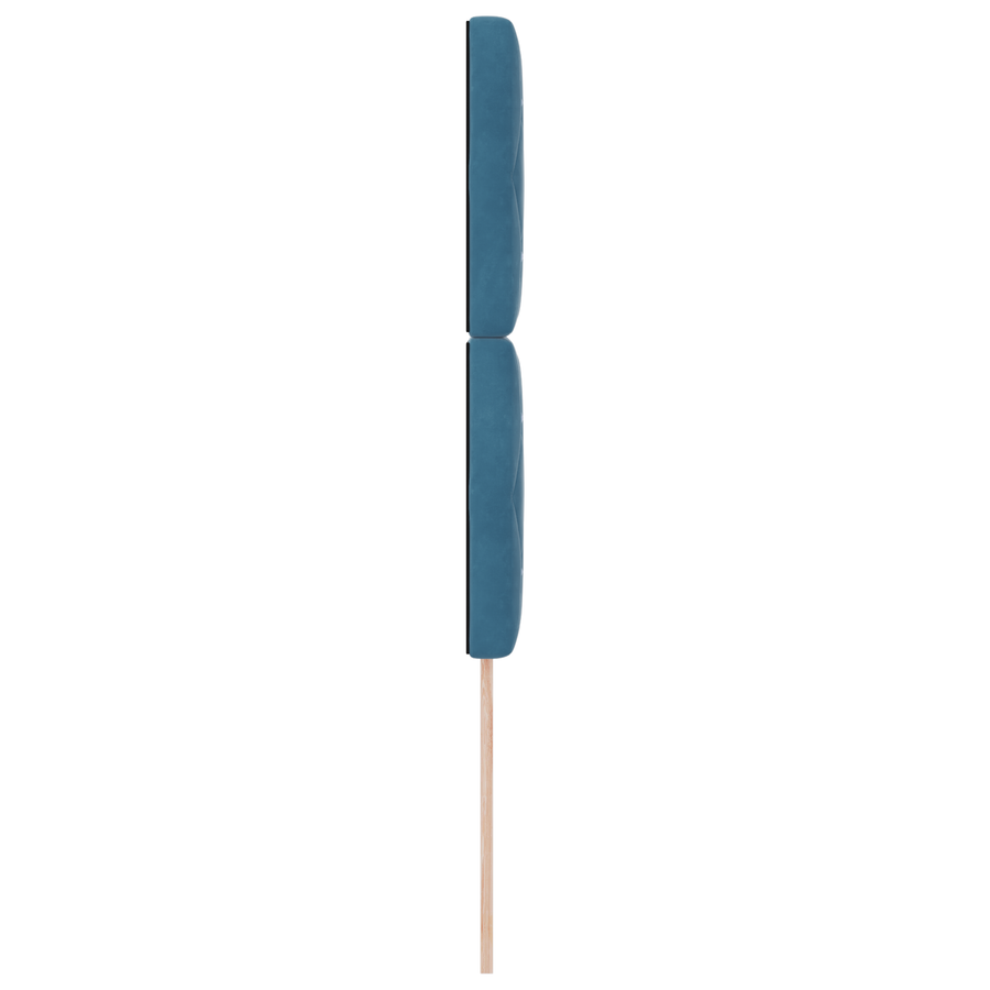 Hoofdbord LED 90 cm fluweel donkerblauw