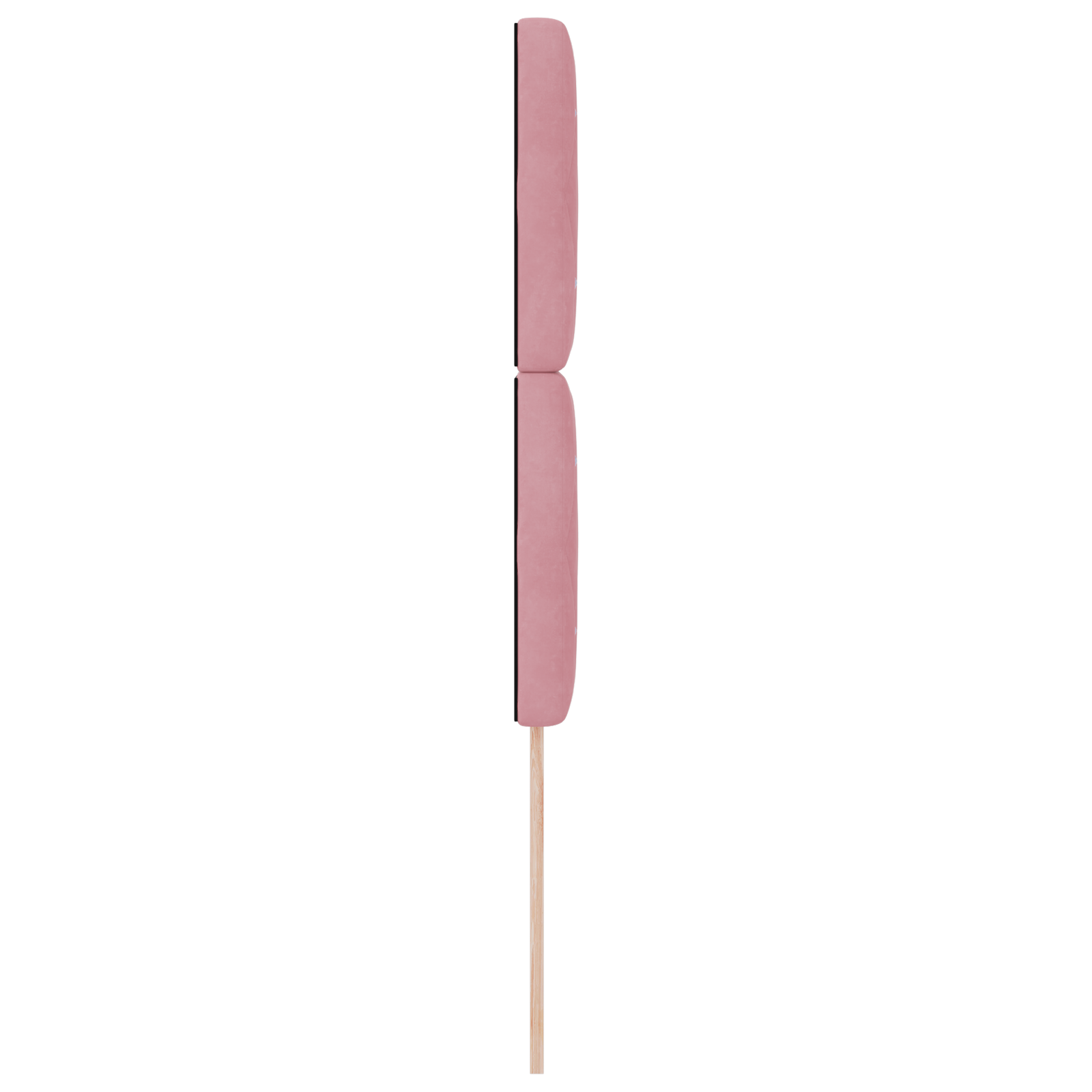 Hoofdbord LED 90 cm fluweel roze