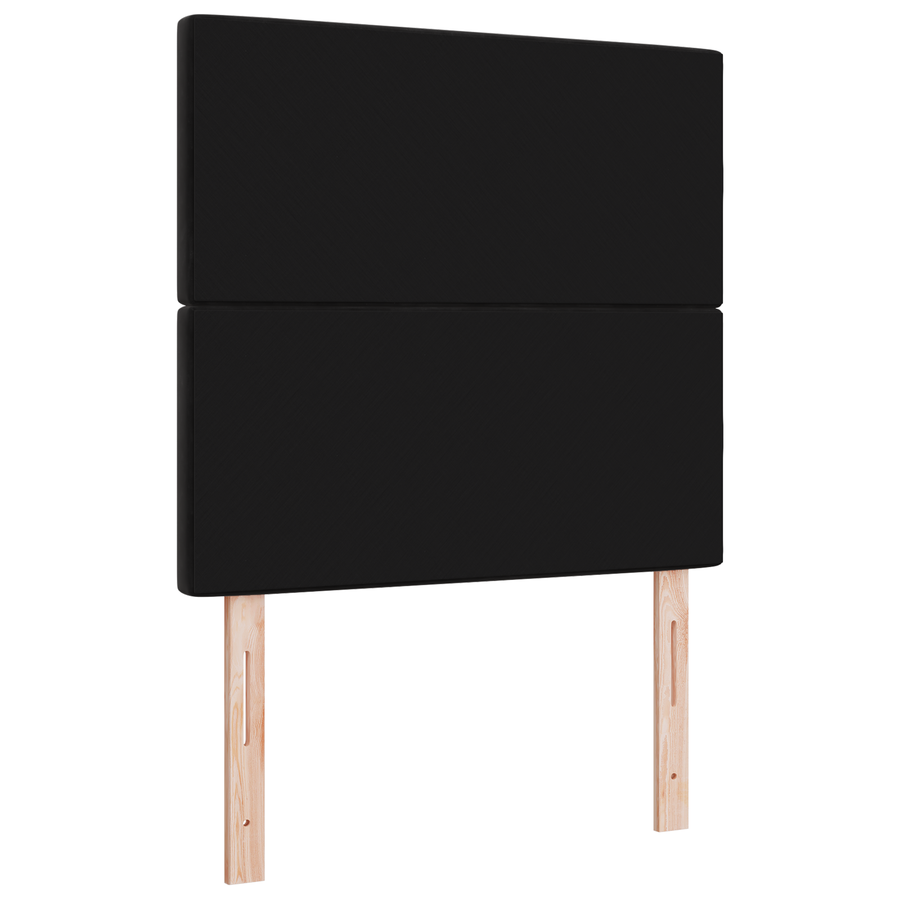 Hoofdbord LED 100 cm fluweel zwart