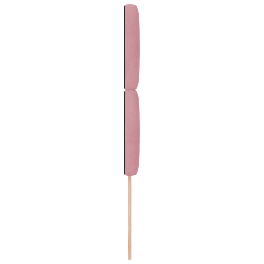 Hoofdbord LED 100 cm fluweel roze