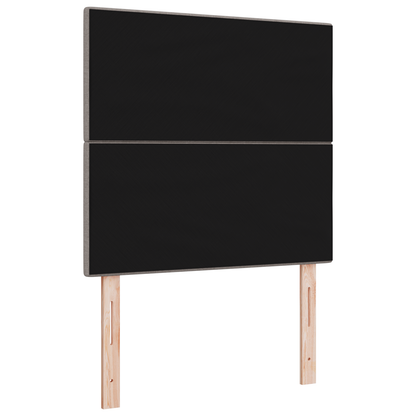 Hoofdbord met LED 90 cm stof taupe