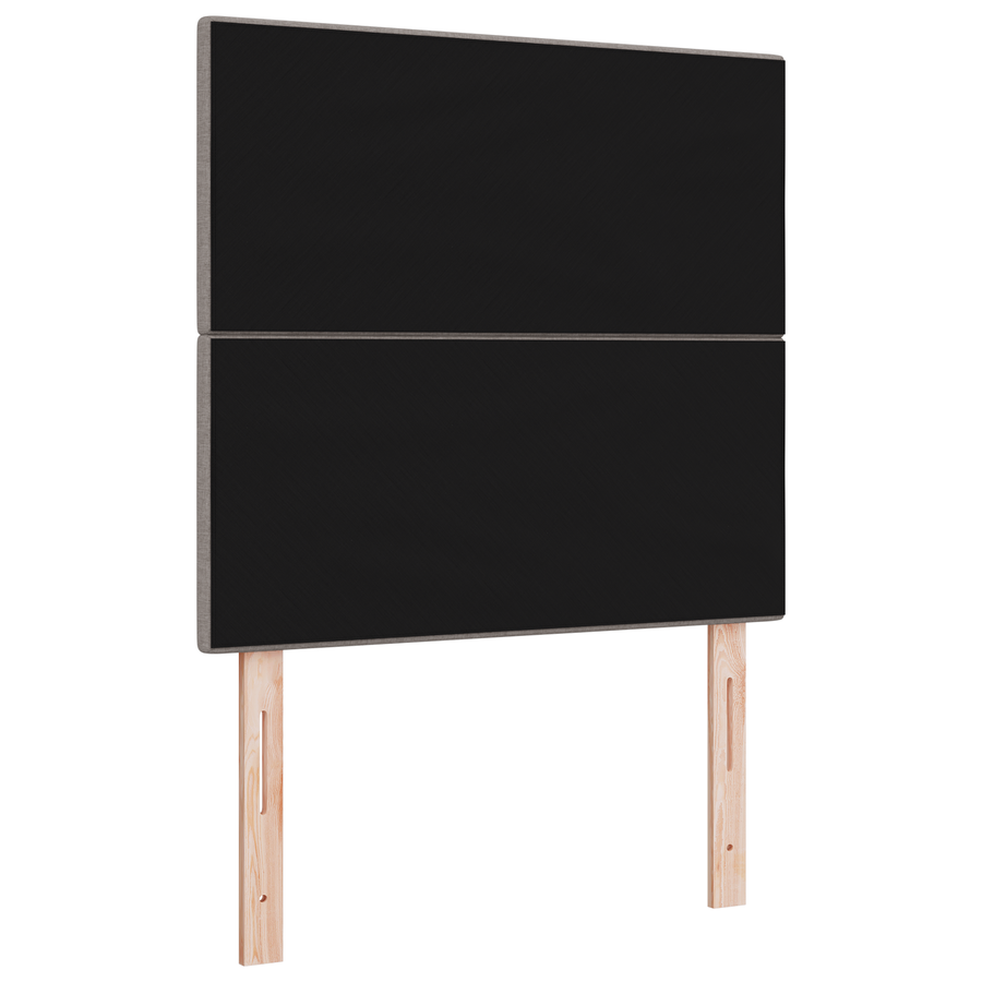 Hoofdbord met LED 90 cm stof taupe