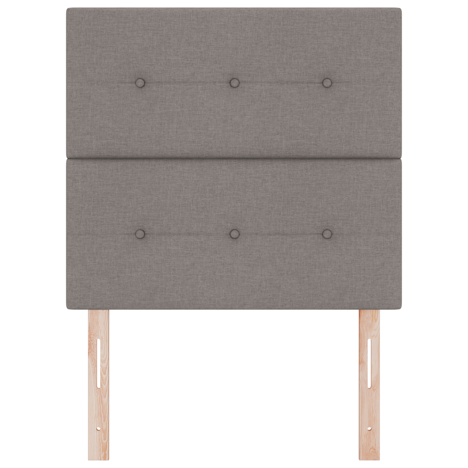 Hoofdbord met LED 90 cm stof taupe